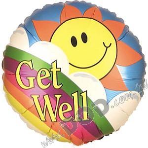 Get Well Sun 18" (#114026)