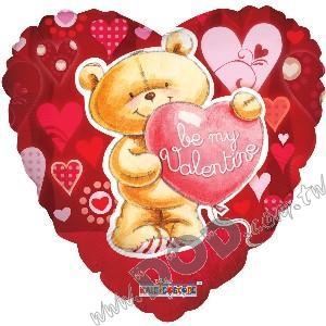 BE MY VALENTINE BEAR 18" (#81147)
