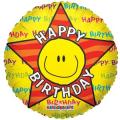 Mylar Happy Birthday Smiley 18