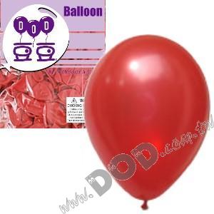 12吋圓型氣球-珍珠紅色