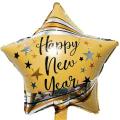 金色星星銀彩帶新年 18...